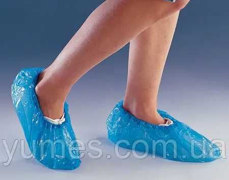 Одноразові бахіли 40х14 см 4 г (100 шт/пач)