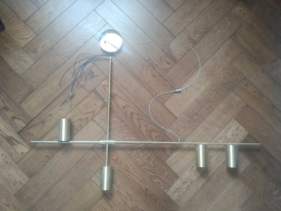 Lampa złota nowa industrialna loft.
