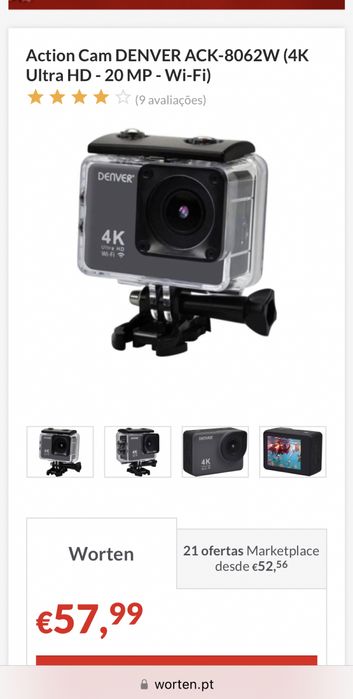 Action Cam 4K Ultra HD - Denver