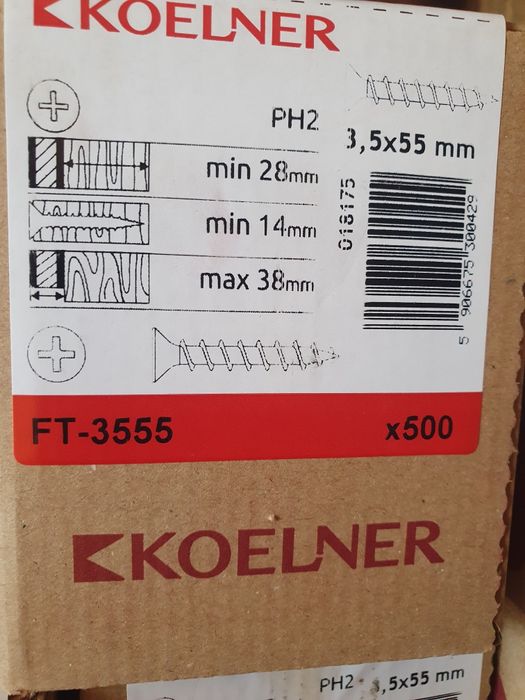 Саморіз koelner для дерева 3.5х 55 шурупи кельнер