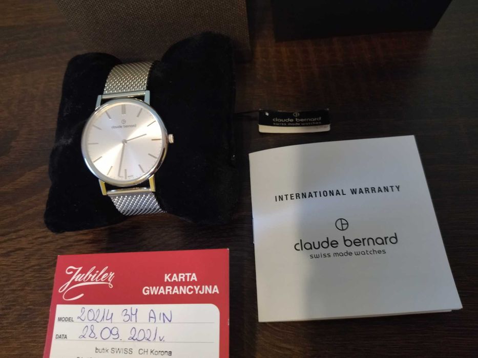 Zegarek CLAUDE BERNARD Slim Line 20214 3M AIN Swiss made watches