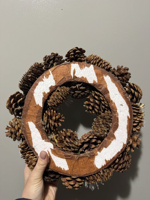 Stroik świąteczny na drzwi