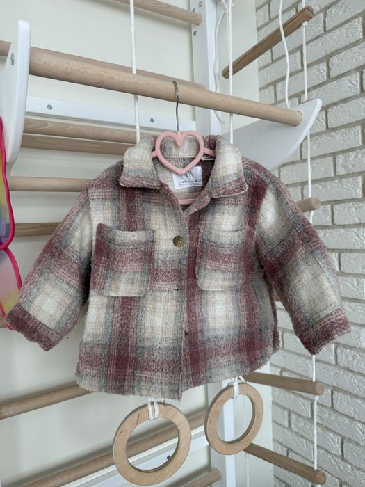 Сорочка утеплена( куртка) zara 18-24 92