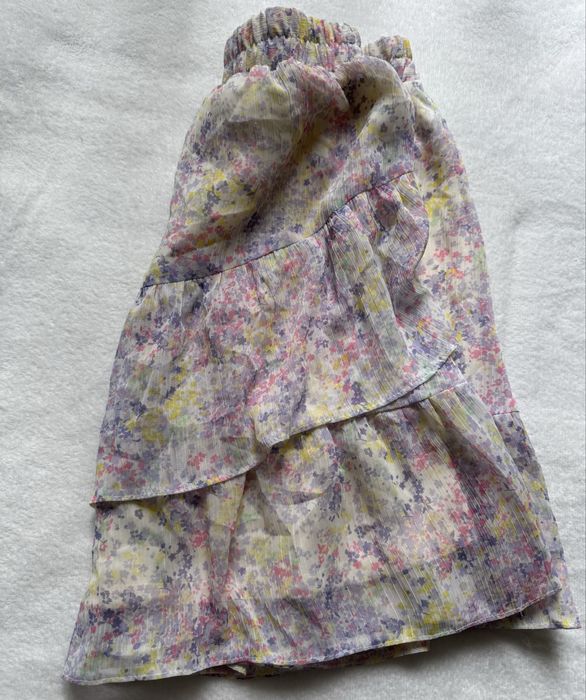 Nowa spódniczka Mohito 34 pastelowa kwiaty falbany Made in Poland