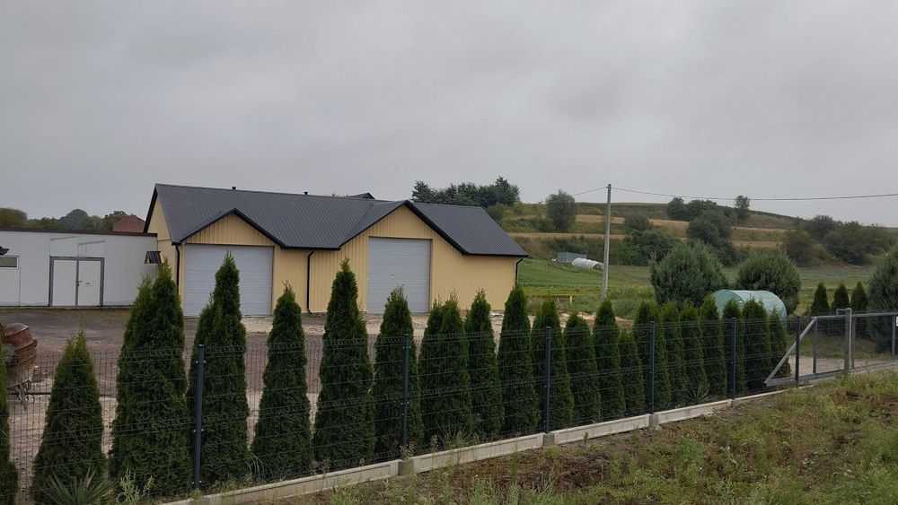 Hala 100 m² + plac/działka 1500 m² pod magazyn lub składowanie – Łaganów