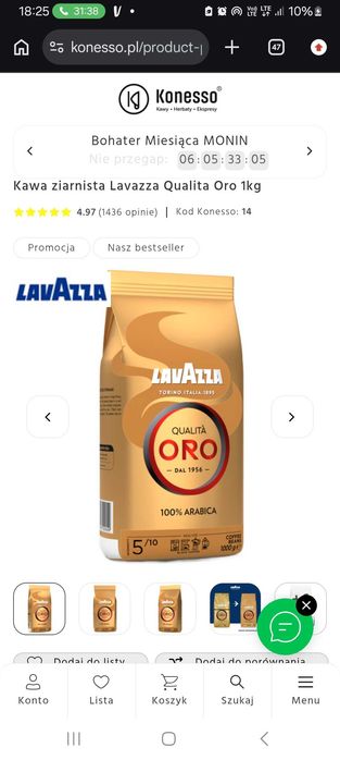 Kawa lavazza ziarnista x3