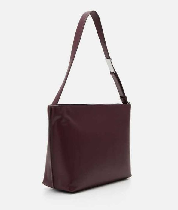 Calvin Klein Torba shopper damska duża K60K612570-VLP Bordowa