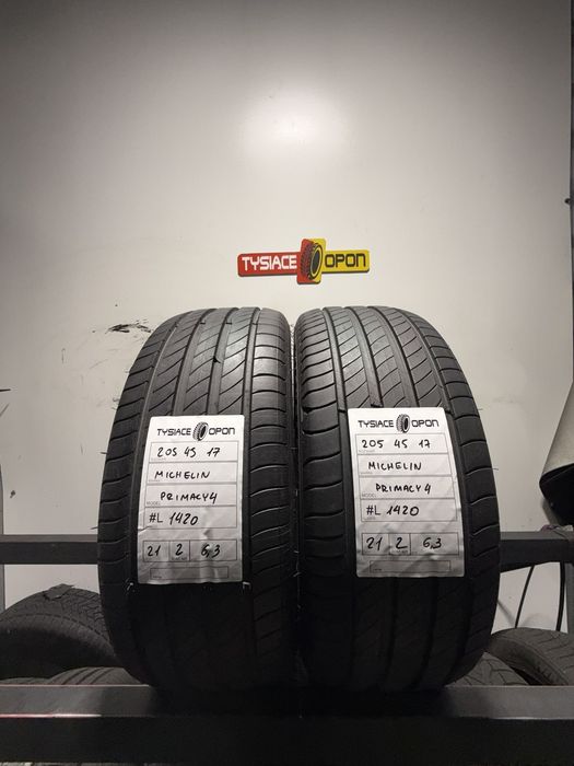Opona letnia Michelin Primacy 4 205/45 R17 88V XL #L1420 używana