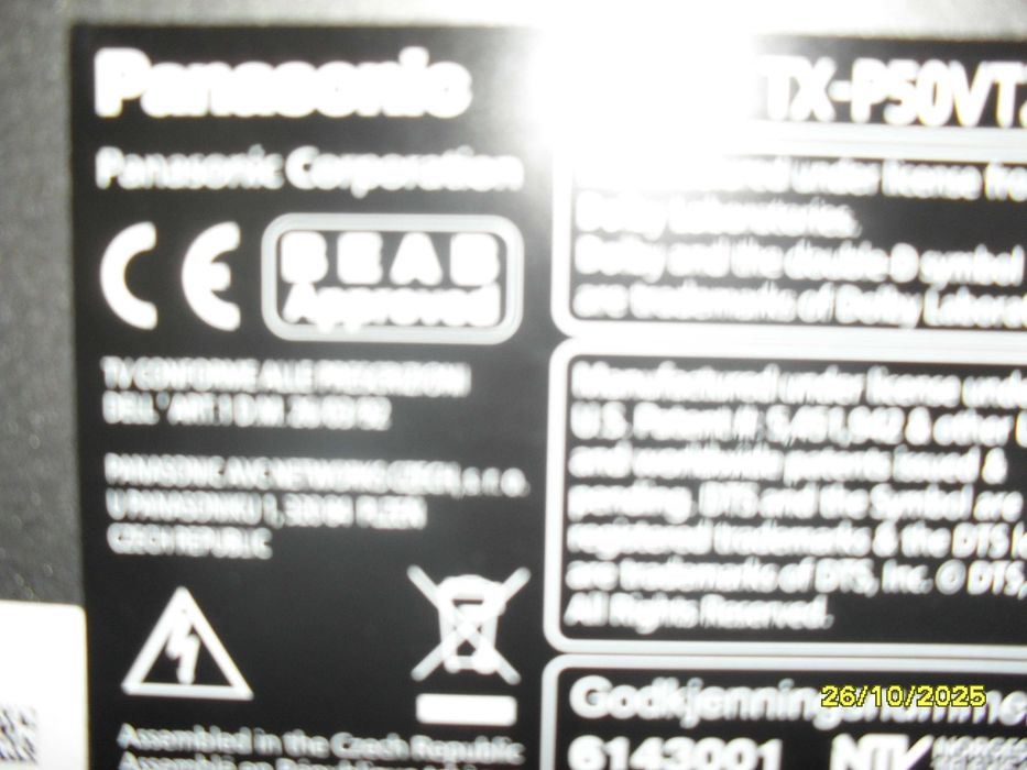 sprzedam TV Panasonic 50 C plazma