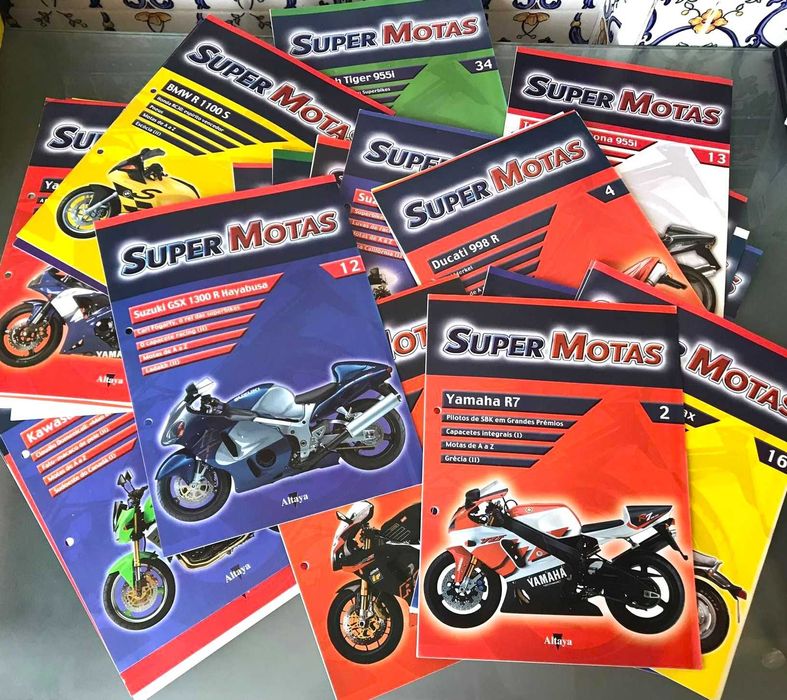 Coleção Super Motas Altaya motos fascículos miniaturas vintage ducati