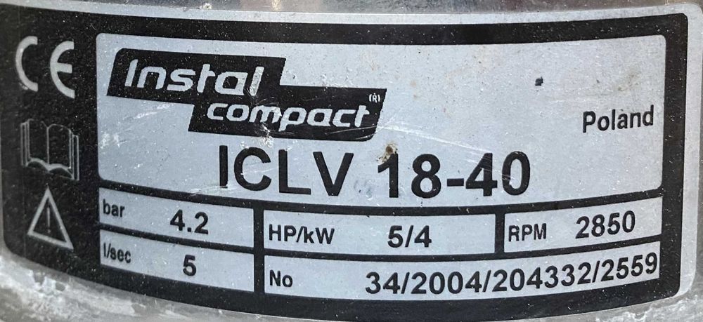 pompa ICLV 18-40 4kW 2935obr.
