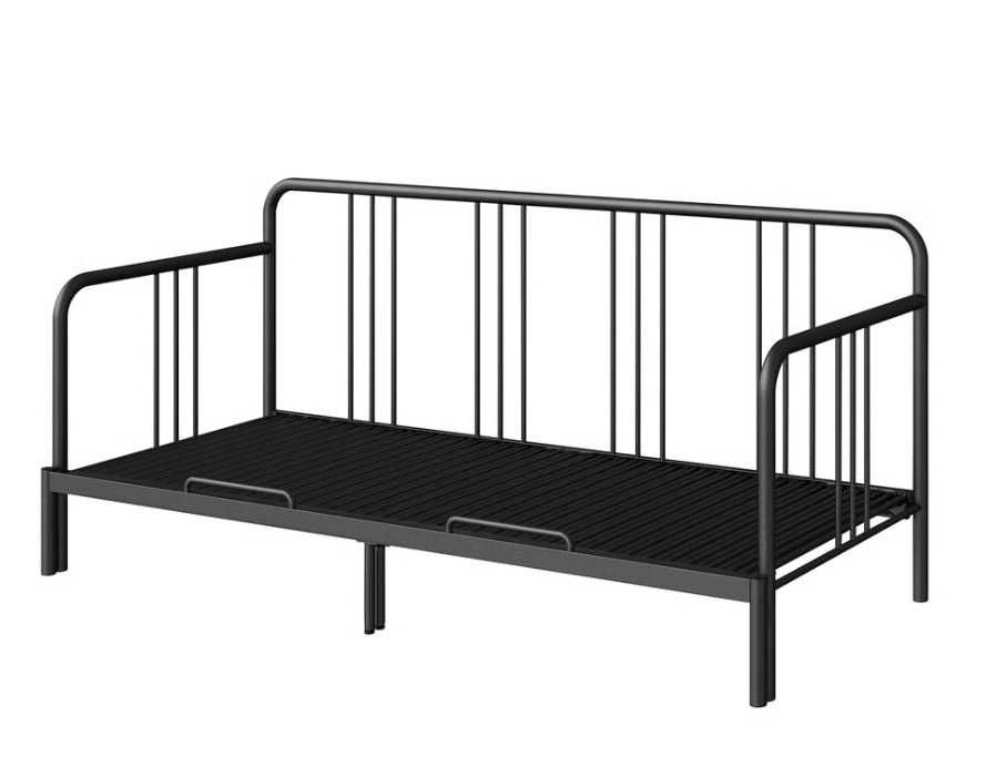 Sofá-cama em metal, preto da IKEA em excelente estado