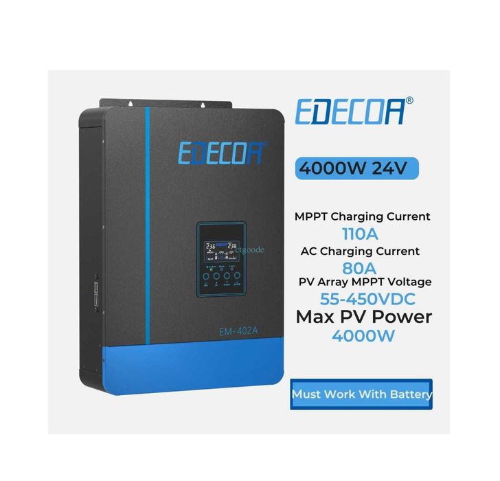 Гібридний інвертор Edecoa 4200W 24V