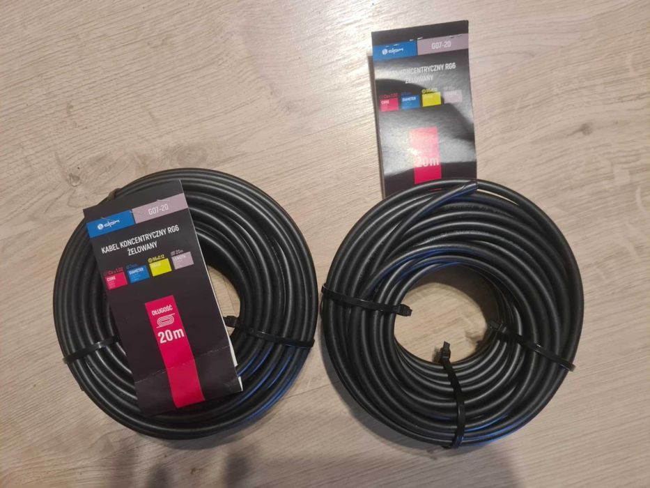 Przewód koncentryczny DPM Solid RG6 CU 20 m