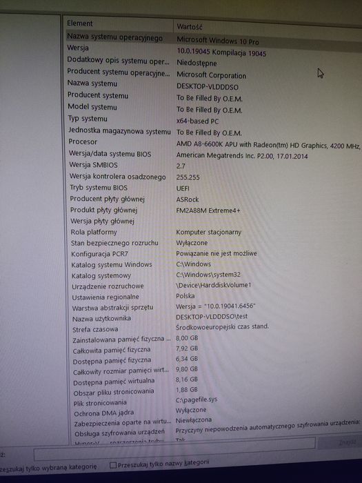 [Rezerwacja] Komputer stacjonarny AMD A8‑6600K, 8GB RAM, Radeon R7 200