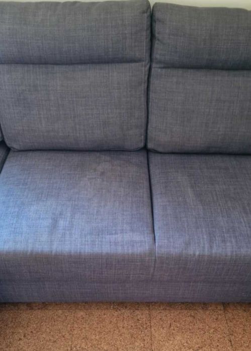 Sofá com chaise longue em muito bom estado