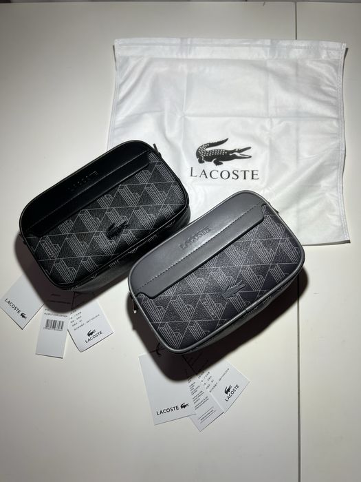 Сумка Lacoste Monogram бананка лакоста монограм чоловіча сумка на плеч