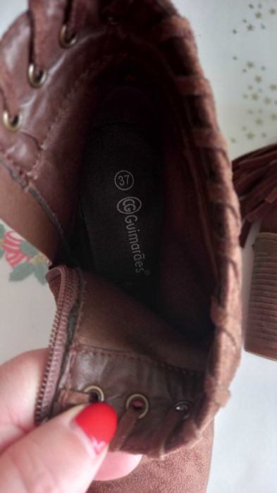 Botas camurça como novas