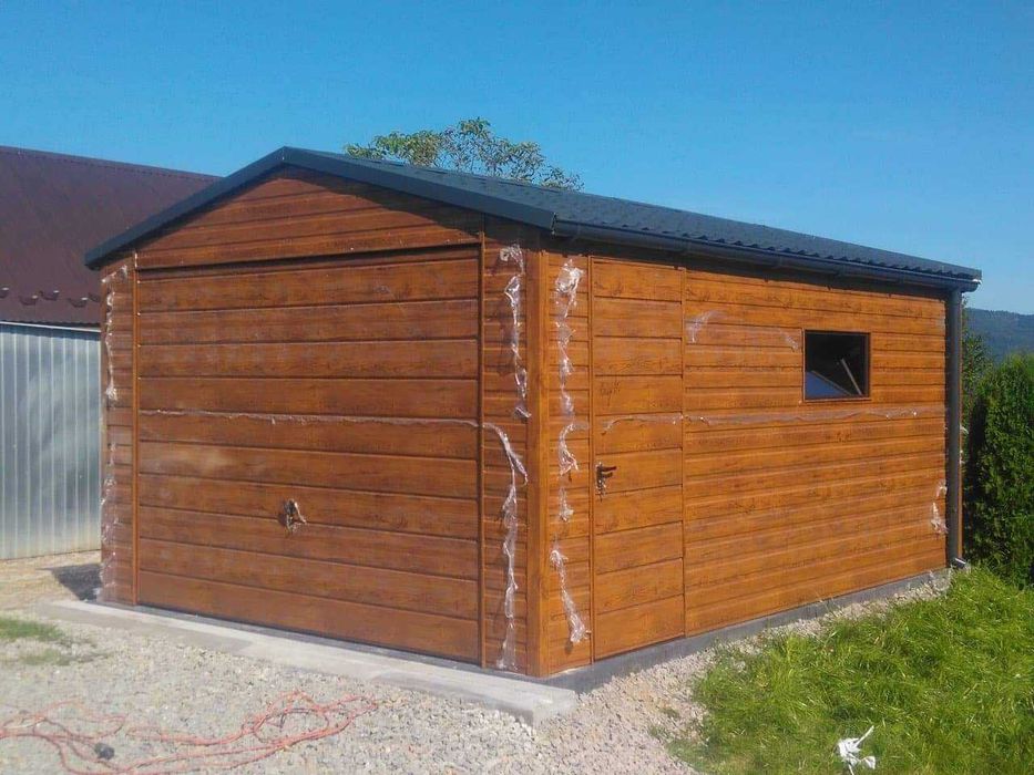 Garaż 6x6, drewnopodobny, blaszaki, hale