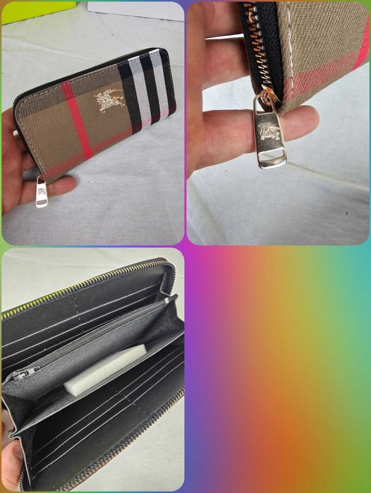 Portfel damski suwak burberry louis vuitton portfele dior nowość