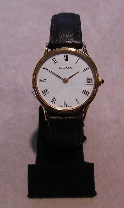 1980 Antigo Relógio de Pulso EDOX c/ Mov. Mecânico - NOVO Stock Antigo