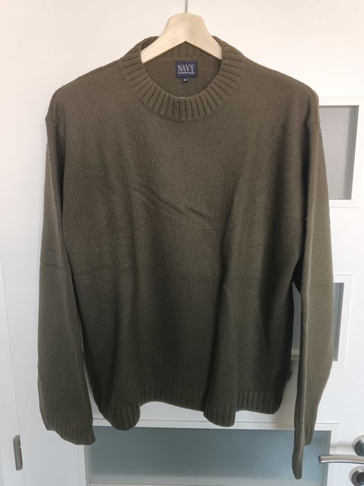 Ciemnozielony sweter Navy