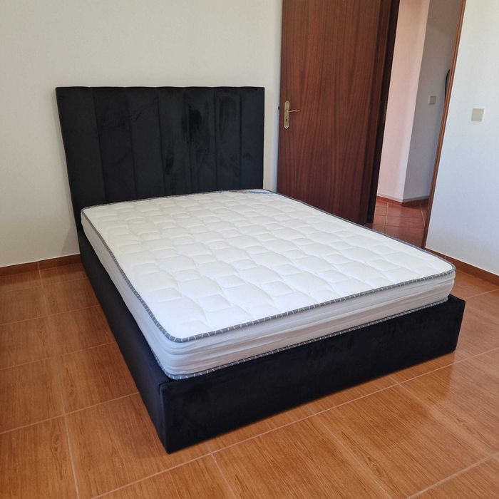 Camas De Casal Estofadas ALTA GAMA - MODELO GOMOS - Top de Gama 190x140m Estrado Incluído!!