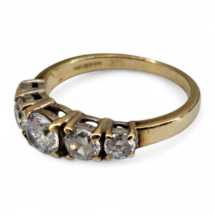 ZŁOTY PIERŚCIONEK z cyrkoniami 2,84G 375