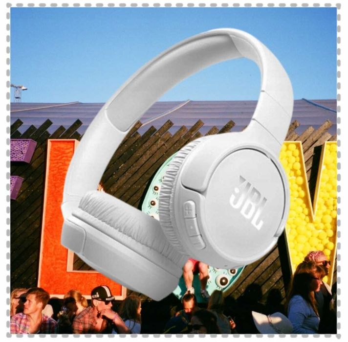 JBL tune 520bt białe słuchawki bluetooth pure bass 57h gratis