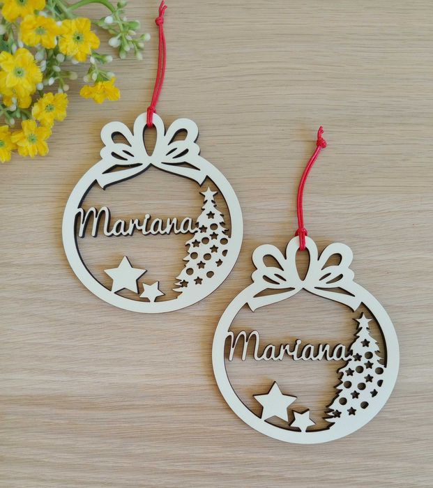 Bolas de natal  em mdf