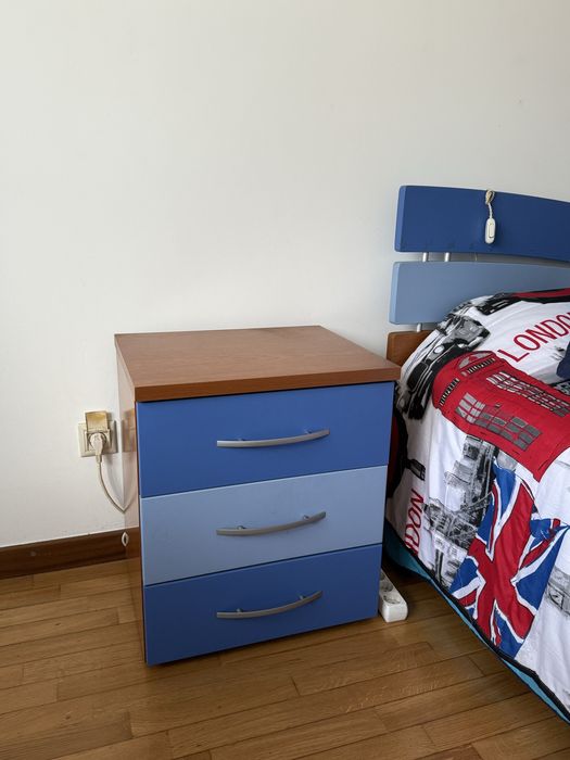 EXECELENTE ESTADO Mobilia de quarto azul