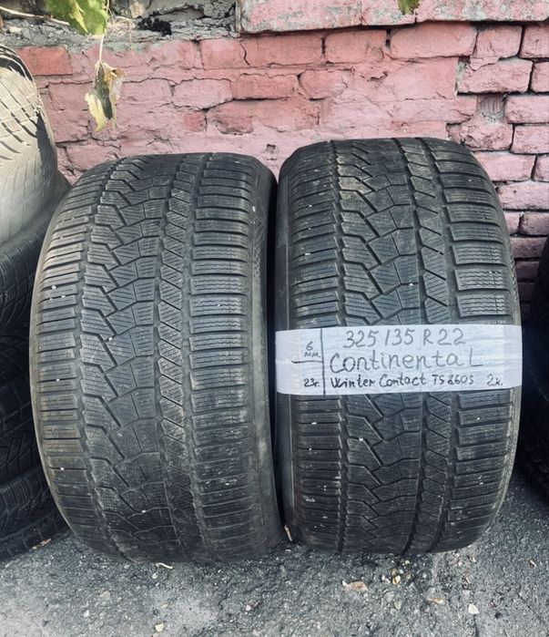 325 35 22 continental winter ts 860s зима 2 шт протектор 70%