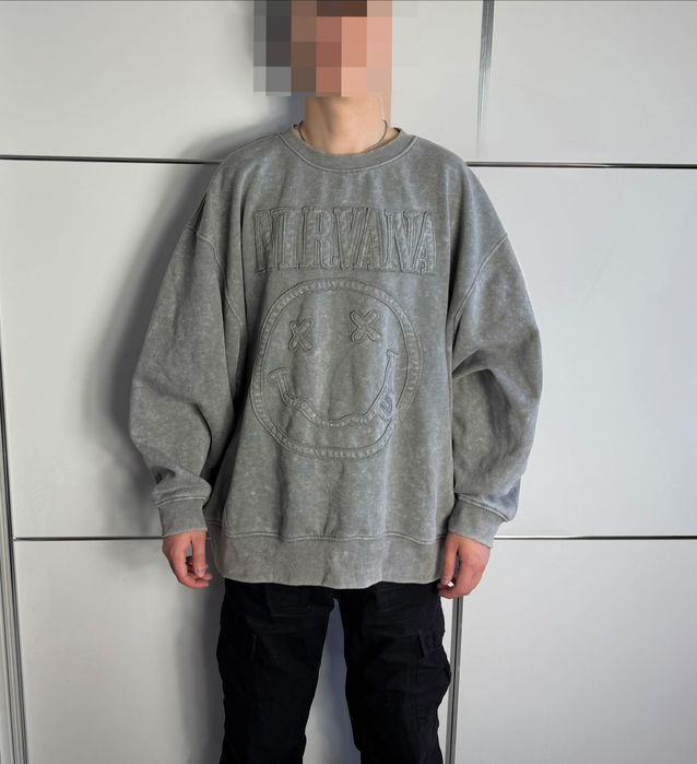 Baggy Bluza Nirvana Big Logo Oversize