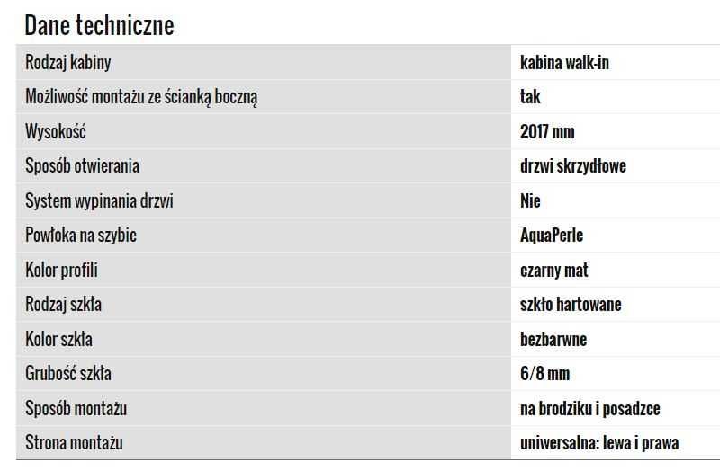 SANSWISS Walk-In EASY STR4P 80cm + ścianka boczna 42cm, czarny mat