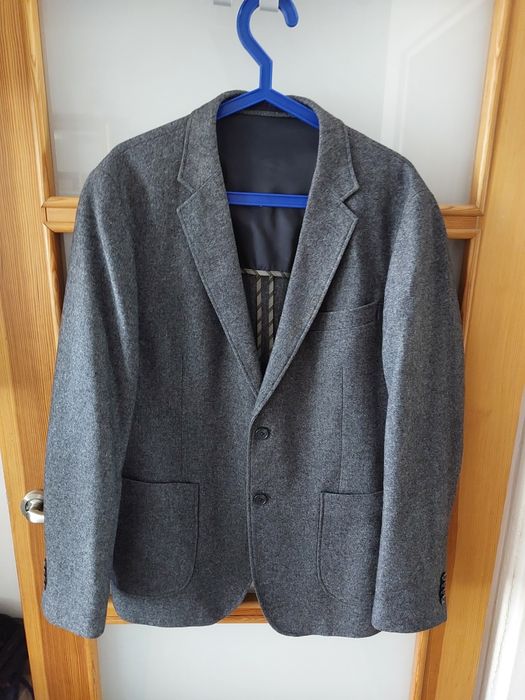 Marynarka Dressmann rozm. 50 R dark grey wool jacket autumn winter warm daily use