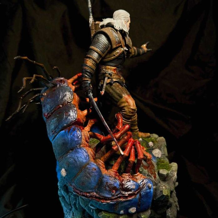 Figurka Geralt, Wiedźmin, Ręcznie Malowana