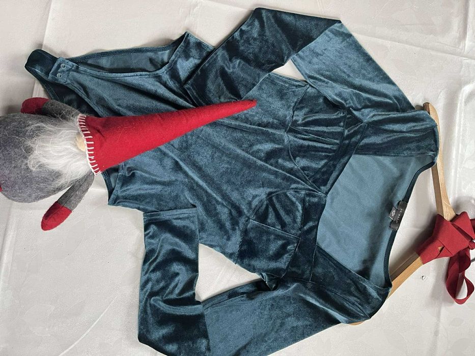 Body świąteczne zamszowe luksusowe Primark S na święta wyprzedaż