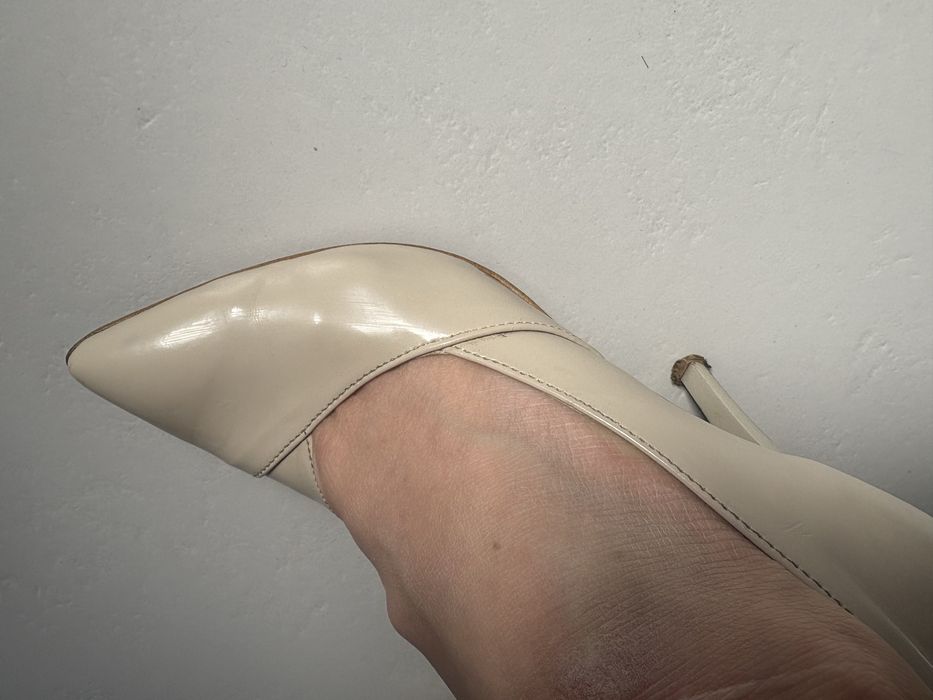 Buciki lakierowane damski 38- 24,5 cm