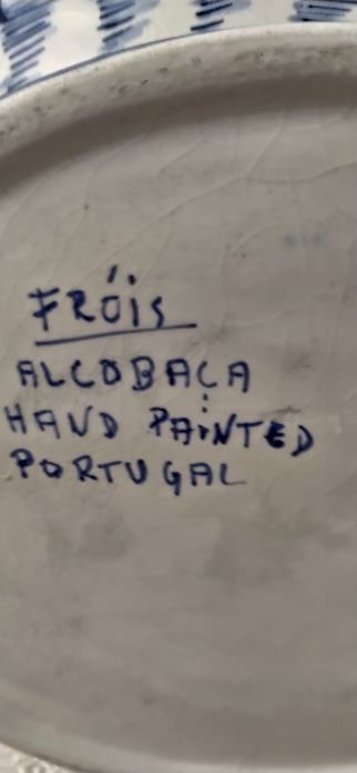 Vendo terrina pintada á mão