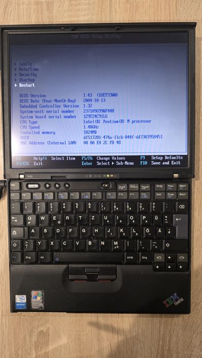 IBM ThinkPad x40