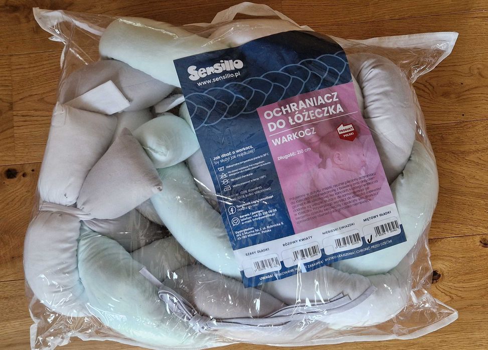 Ochraniacz do łóżeczka Sensillo -warkocz