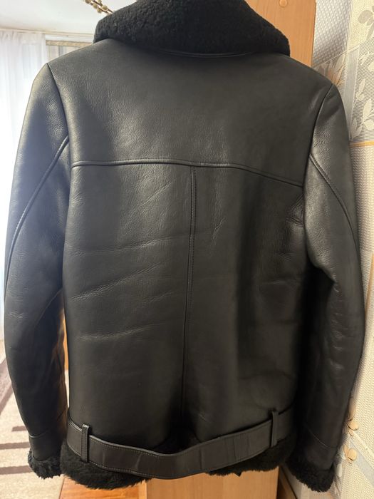 Кожаная дубленка на овчине