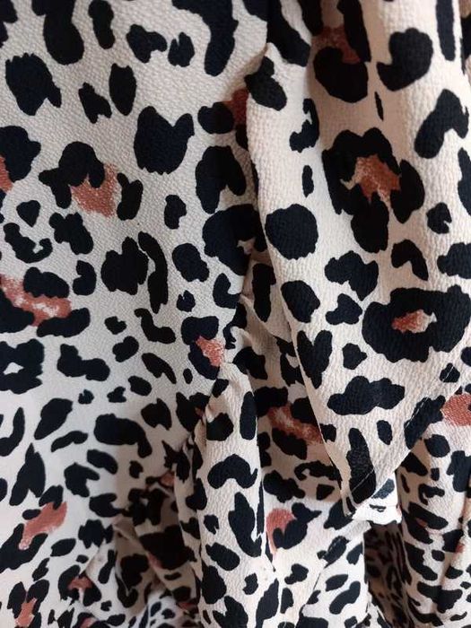 Sukienka kopertowa panterka H&M L