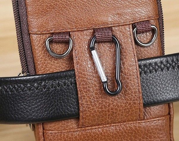 futerał skórzany etui na telefon na pasku