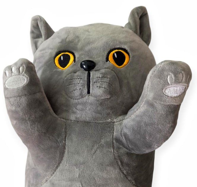 М'яка іграшка кіт батон 65см, Кіт обіймашка, Іграшка для дітей