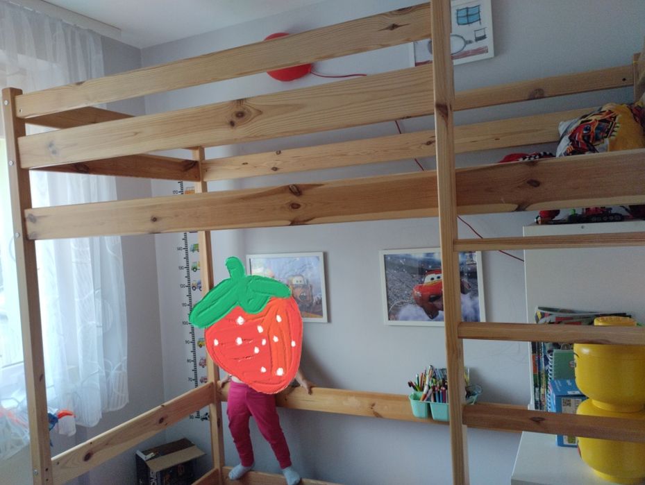 Łóżko na antresoli 180