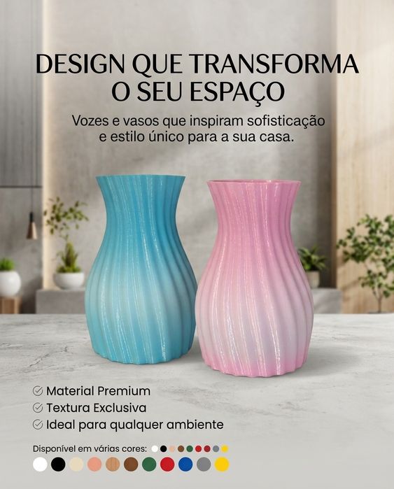 Vasos/Jarros em 3D