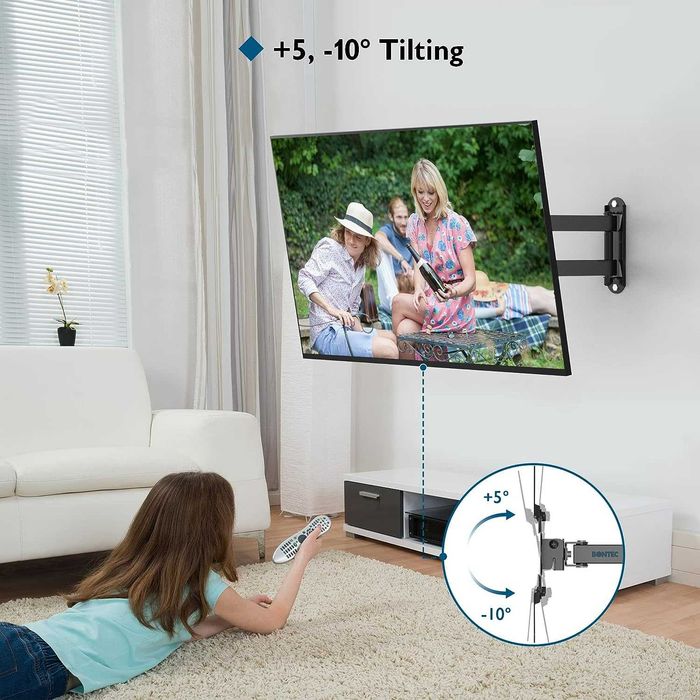 Uchwyt ścienny BONTEC TV OLED LED o przekątnej 13–43 cali 360°