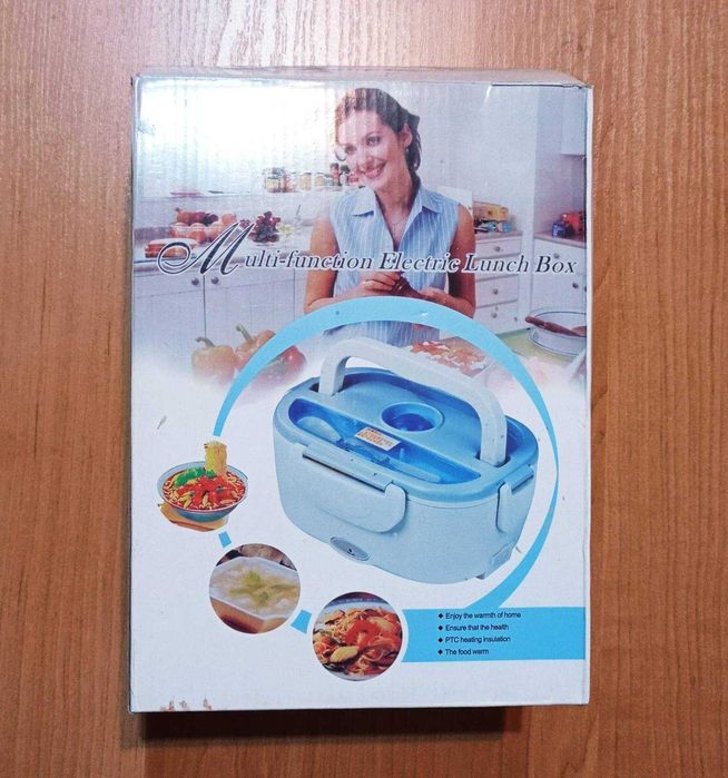 Ланч-бокс с разделителем и подогревом еды от сети 220 Вт.