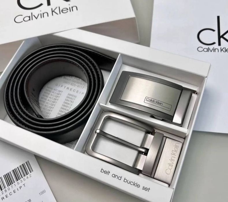 Calvin Klein ОРИГИНАЛ ремень Кэлвин Кляйн ремінь пояс ремінець 2 пряжк